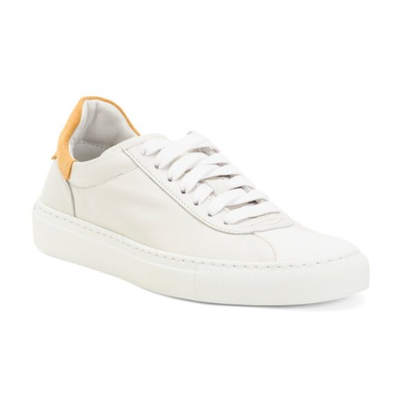 NEW BOEMOS Made In Italy Leather Sneakers - Picture 1 of 3
